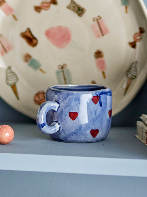 Bloomingville Mini Coffret de 6 mugs Nini bleu - 82062717