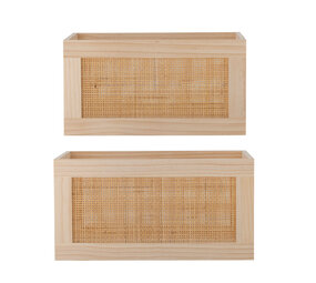 Bloomingville Piana storage boxes set of 2 pieces Bloomingville Piana storage boxes set of 2 pieces