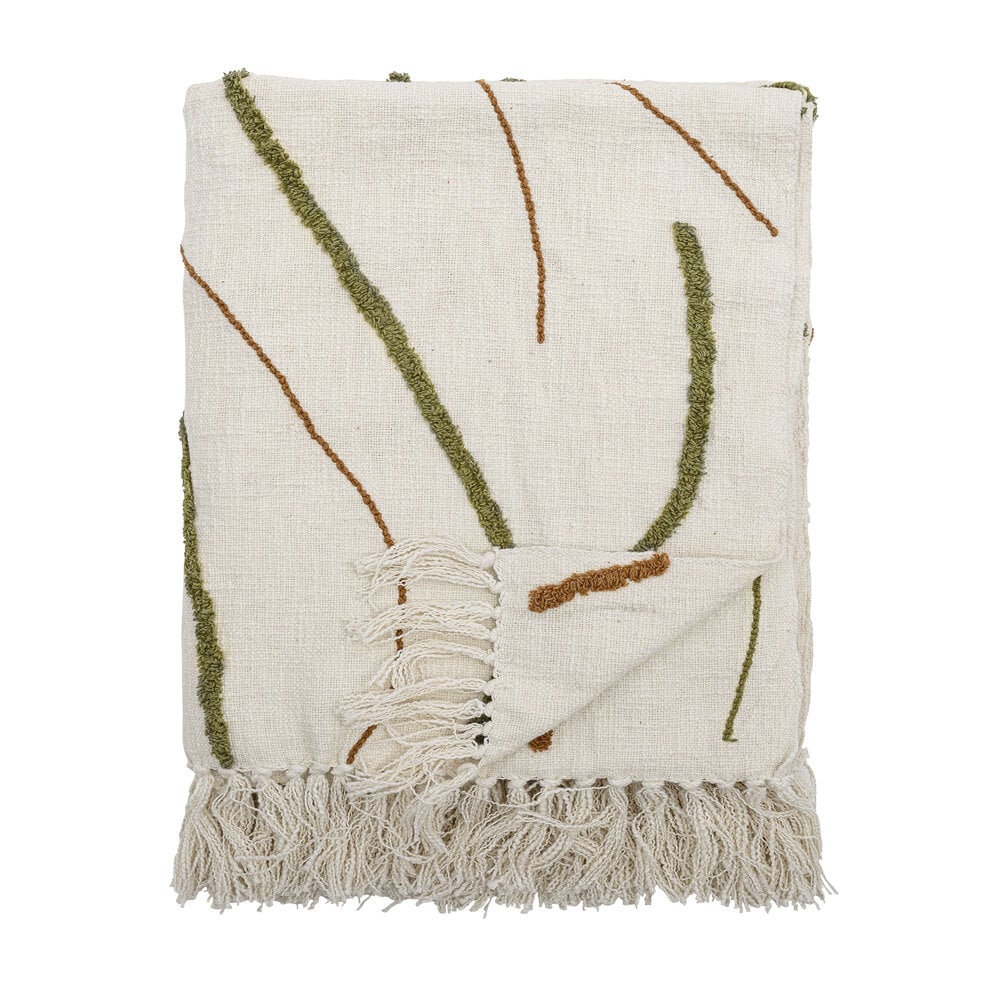 Bloomingville Osasio plaid groen - 82062706 Bloomingville Osasio plaid groen - 82062706