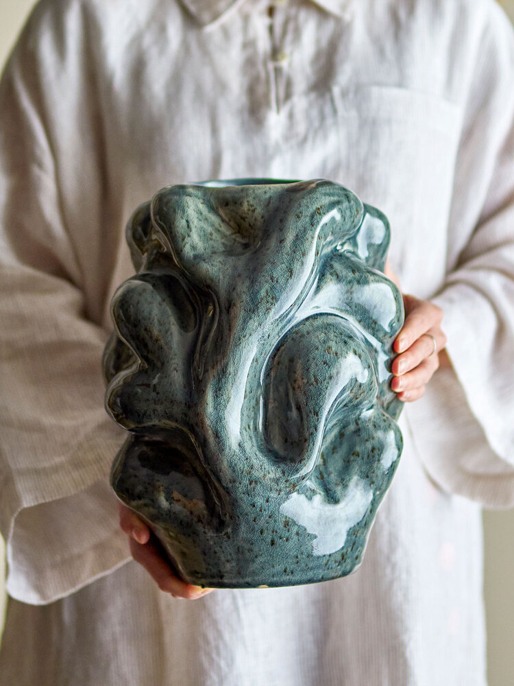 Bloomingville Vuelle vase grå - 82062702 Bloomingville Vuelle vase grå - 82062702