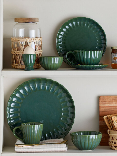 Bloomingville Latina eierdoppen groen set van 6 stuks - 82061926