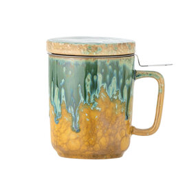 Bloomingville Juego de 6 tazas Yuma verdes