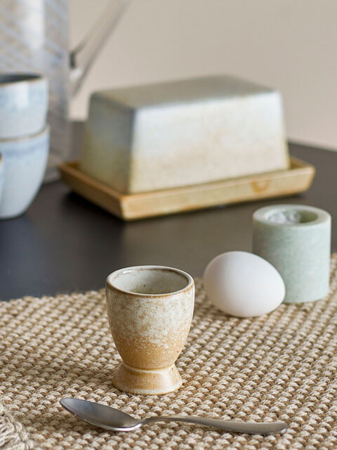 Bloomingville Paula eierdoppen naturel set van 8 stuks - 82061639
