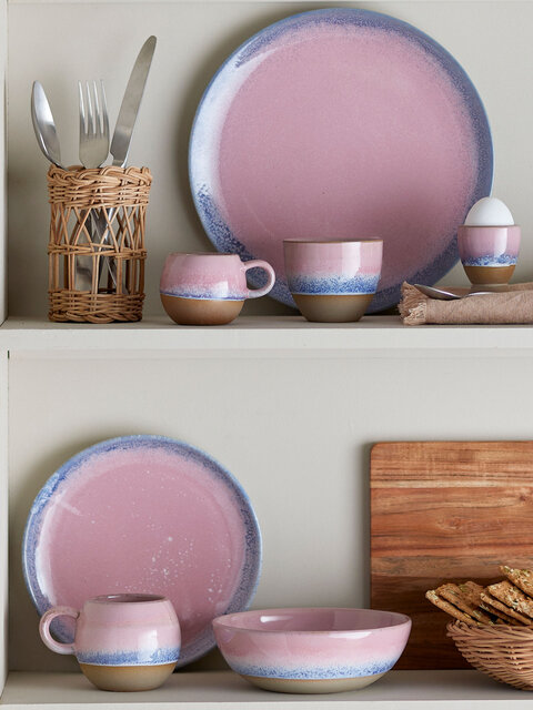 Bloomingville Paula eggekopper rosa sett med 8 deler - 82061636