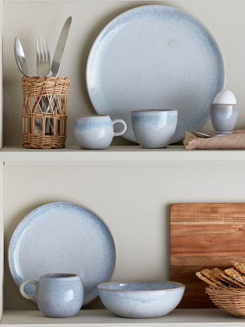 Bloomingville Paula eierdoppen blauw set van 8 stuks - 82061634