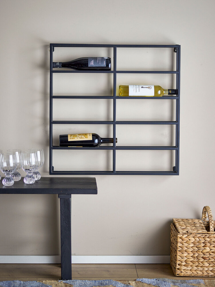 Bloomingville Magne vinreol sort - 82064787