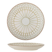 Bloomingville Maple borden Ø25,5cm groen  set van 6 stuks - 82061610 Bloomingville Maple borden Ø25,5cm groen  set van 6 stuks - 82061610