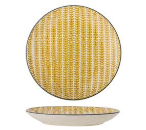 Bloomingville Assiettes en érable Ø25,5cm jaune lot de 6 pièces Bloomingville Assiettes en érable Ø25,5cm jaune lot de 6 pièces