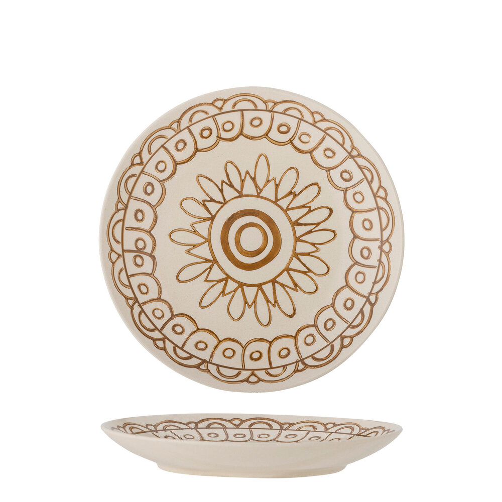 Bloomingville Maple plates Ø20cm orange set of 6 pieces - 82061608 Bloomingville Maple plates Ø20cm orange set of 6 pieces - 82061608
