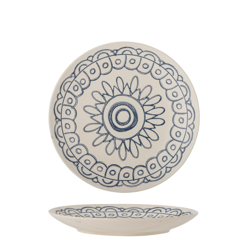 Bloomingville Maple plates Ø20cm blue set of 6 pieces - 82061607 Bloomingville Maple plates Ø20cm blue set of 6 pieces - 82061607