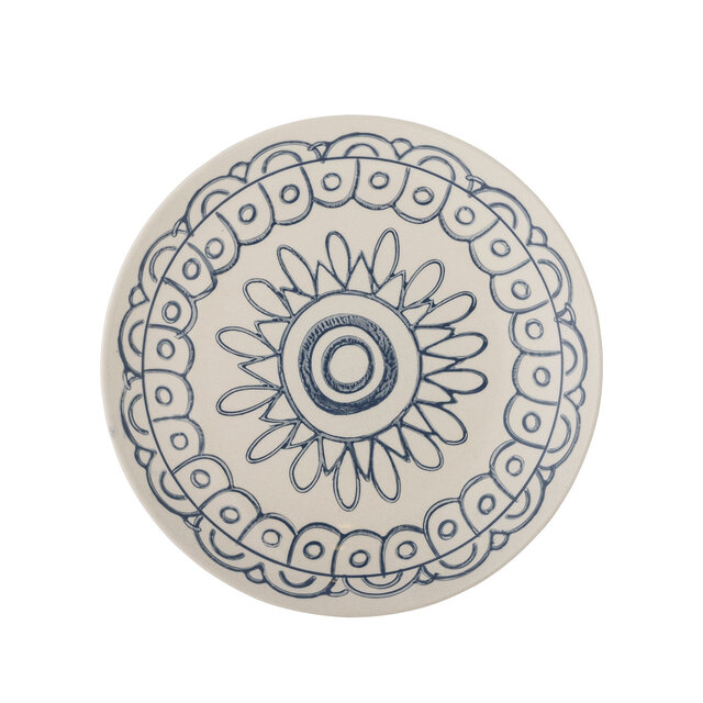 Bloomingville Maple plates Ø20cm blue set of 6 pieces - 82061607 Bloomingville Maple plates Ø20cm blue set of 6 pieces - 82061607