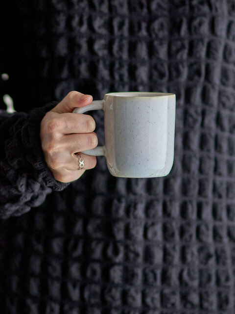 Bloomingville Addison krus hvitt sett med 6 deler - 82072023 Bloomingville Addison krus hvitt sett med 6 deler - 82072023