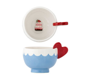 Bloomingville Juego de 6 tazas animadas azules Bloomingville Juego de 6 tazas animadas azules