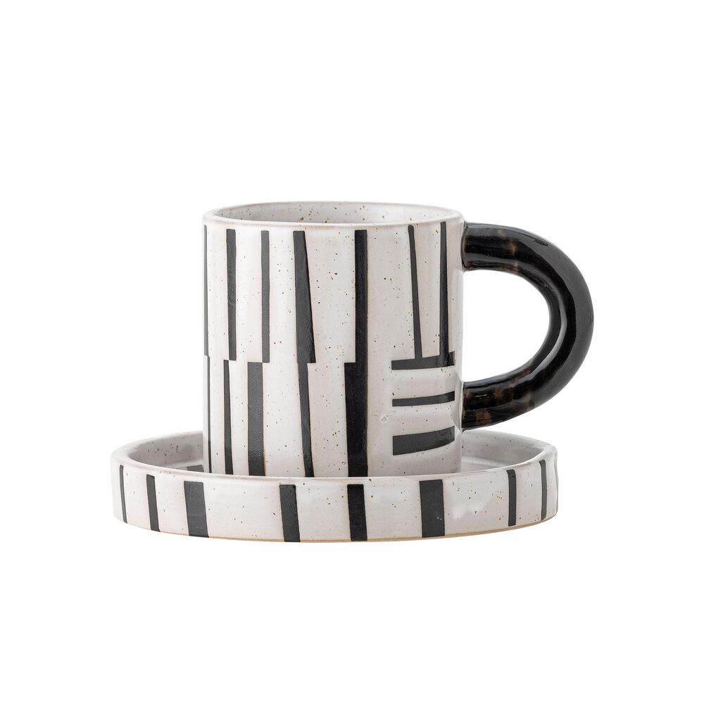 Tasse Et Soucoupe Hermès West Highland - Motif Chien Blanc, Porcelaine Française