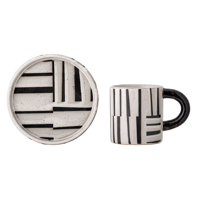 Bloomingville Ensemble tasse et soucoupe Frankie 6 pièces - 82062634
