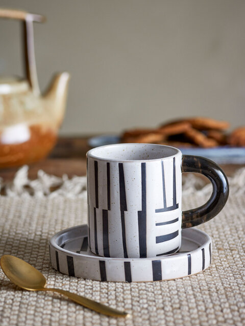 Bloomingville Ensemble tasse et soucoupe Frankie 6 pièces - 82062634