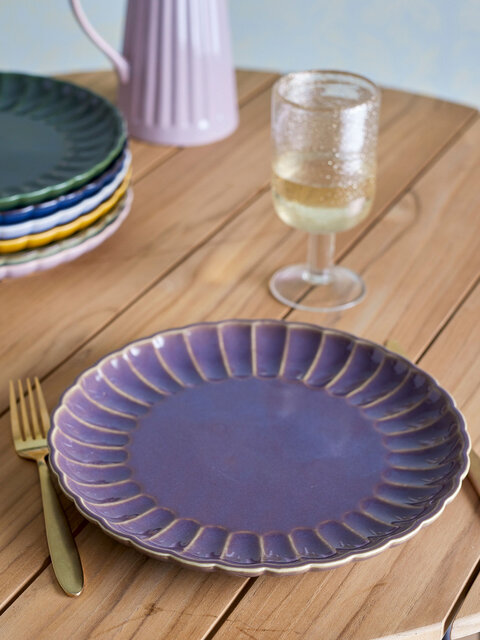 Bloomingville Assiettes Latina Ø27cm violet lot de 6 pièces - 82061942 Bloomingville Assiettes Latina Ø27cm violet lot de 6 pièces - 82061942