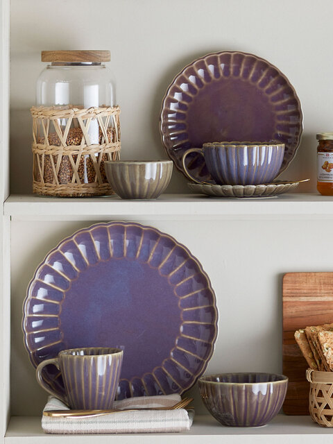 Bloomingville Assiettes Latina Ø27cm violet lot de 6 pièces - 82061942 Bloomingville Assiettes Latina Ø27cm violet lot de 6 pièces - 82061942