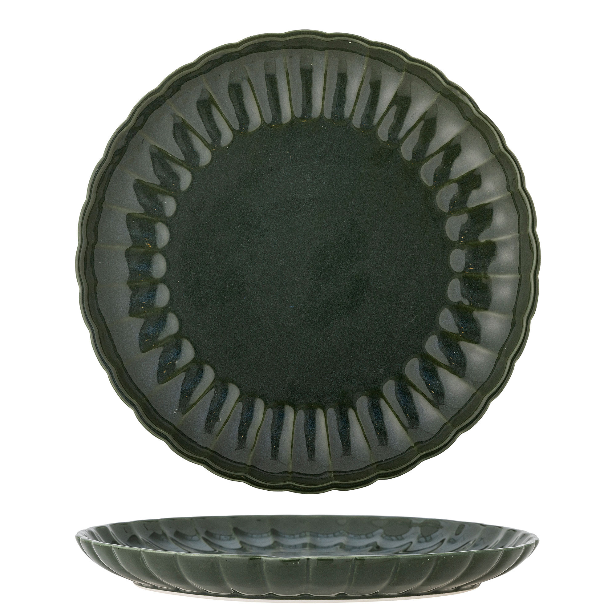 Bloomingville Latina borden Ø27cm groen set van 6 stuks - 82061941