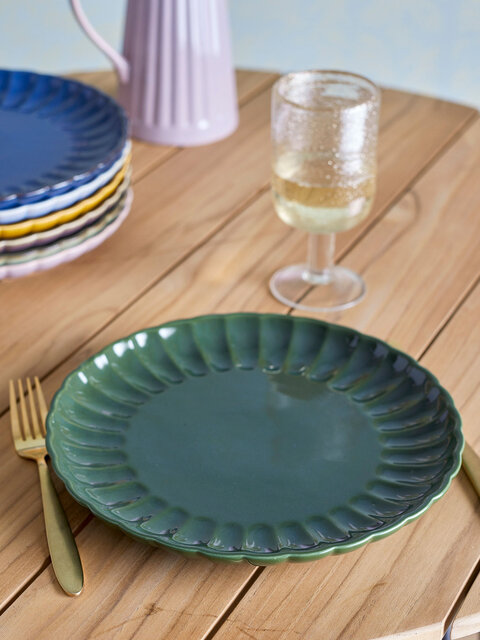 Bloomingville Latina plates Ø27cm green set of 6 pieces - 82061941