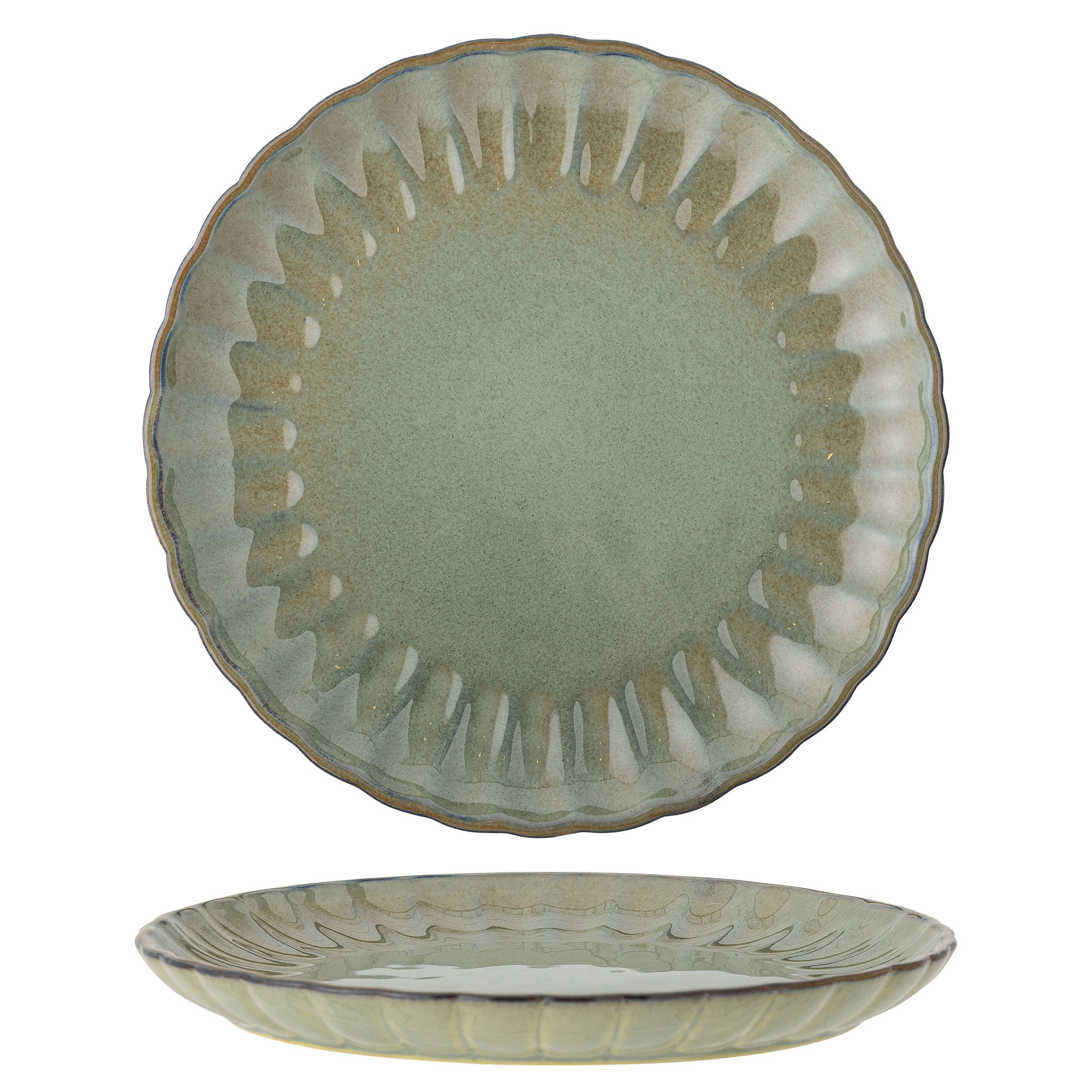 Bloomingville Latina borden Ø27cm set van 6 stuks groen - 82061935