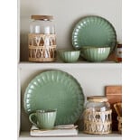 Bloomingville Latina Teller Ø27cm 6er Set grün - 82061935