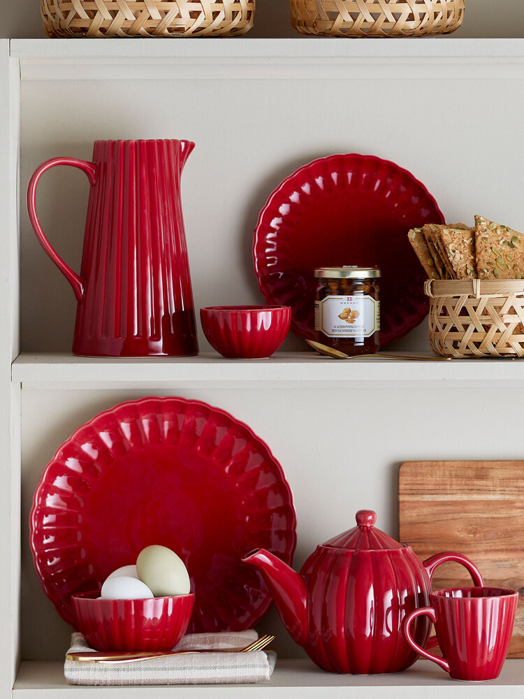 Bloomingville Latina schalen rood set van 6 stuks - 82061934