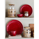 Bloomingville Latina mokken rood set van 6 stuks - 82061932 Bloomingville Latina mokken rood set van 6 stuks - 82061932