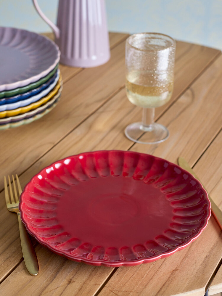 Bloomingville Latina plates Ø27cm red set of 6 pieces - 82061931