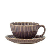 Bloomingville Juego de tazas y platillos Latina morados de 6 piezas - 82061907 Bloomingville Juego de tazas y platillos Latina morados de 6 piezas - 82061907