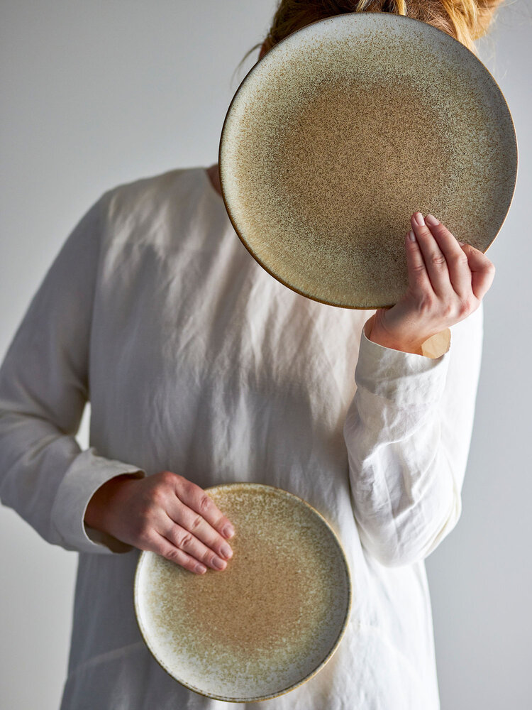 Bloomingville Paula plates Ø26.5cm natural set of 4 pieces - 82061658