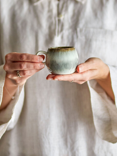 Bloomingville Ensemble de 4 tasses à expresso Paula gris - 82061632