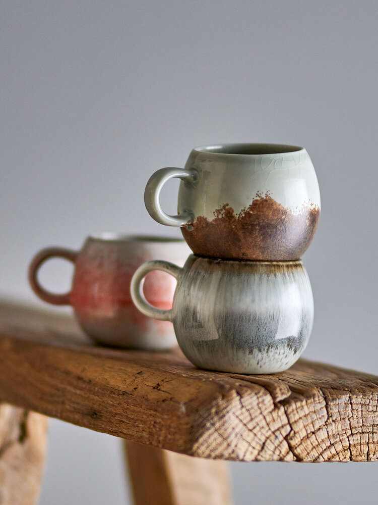 Bloomingville Paula espresso cups gray set of 4 pieces - 82061632