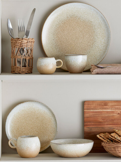 Bloomingville Paula espresso kopjes naturel set van 4 stuks - 82061630