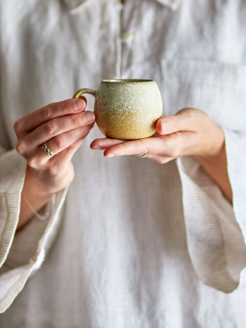 Bloomingville Ensemble de 4 tasses à expresso Paula naturelles - 82061630