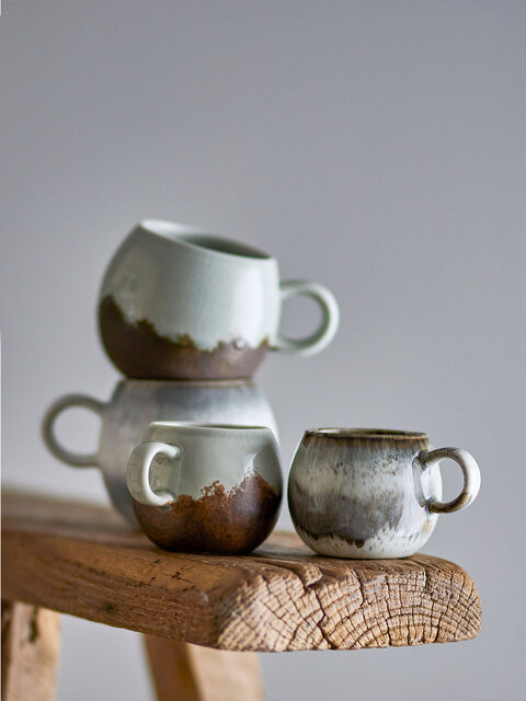 Bloomingville Paula espressokoppar bruna set med 4 delar - 82061626