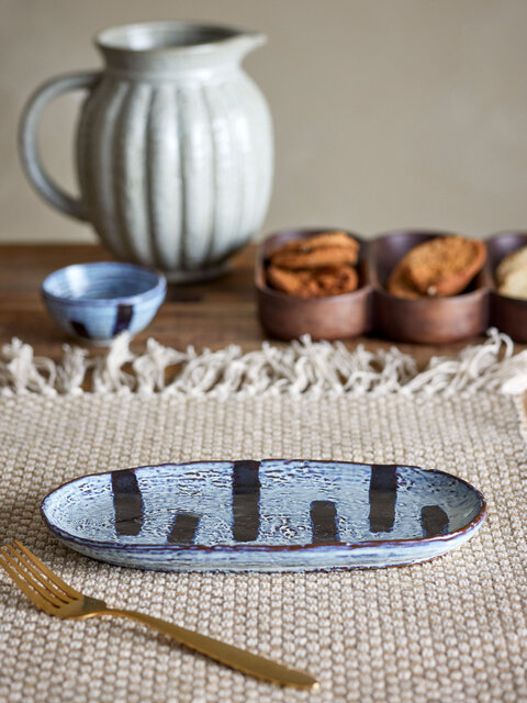 Bloomingville Juego de 6 platos Ever negros - 82061855 Bloomingville Juego de 6 platos Ever negros - 82061855