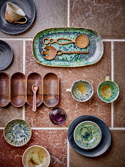 Bloomingville Milani mokken groen set van 6 stuks - 82061830 Bloomingville Milani mokken groen set van 6 stuks - 82061830