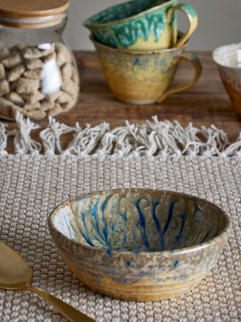 Bloomingville Milani schalen blauw set van 6 stuks - 82061828