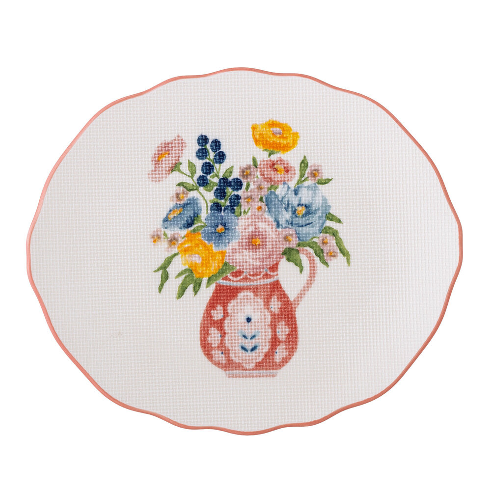 Bloomingville Dorothy borden roze set van 6 stuks - 82061691 Bloomingville Dorothy borden roze set van 6 stuks - 82061691