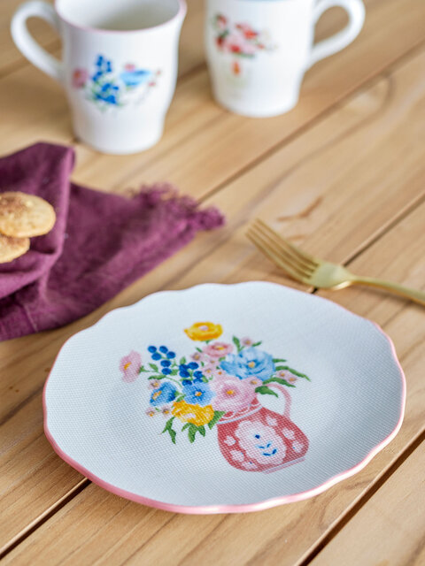 Bloomingville Dorothy tallerkener pink sæt med 6 dele - 82061691