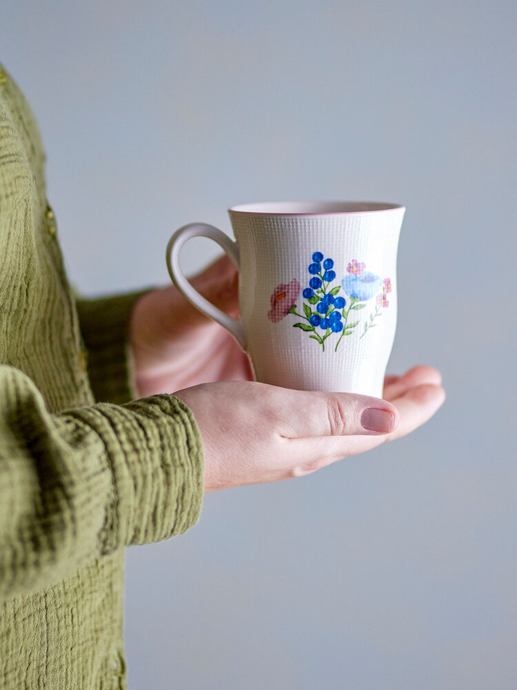 Bloomingville Ensemble de 6 tasses Dorothy roses - 82061690