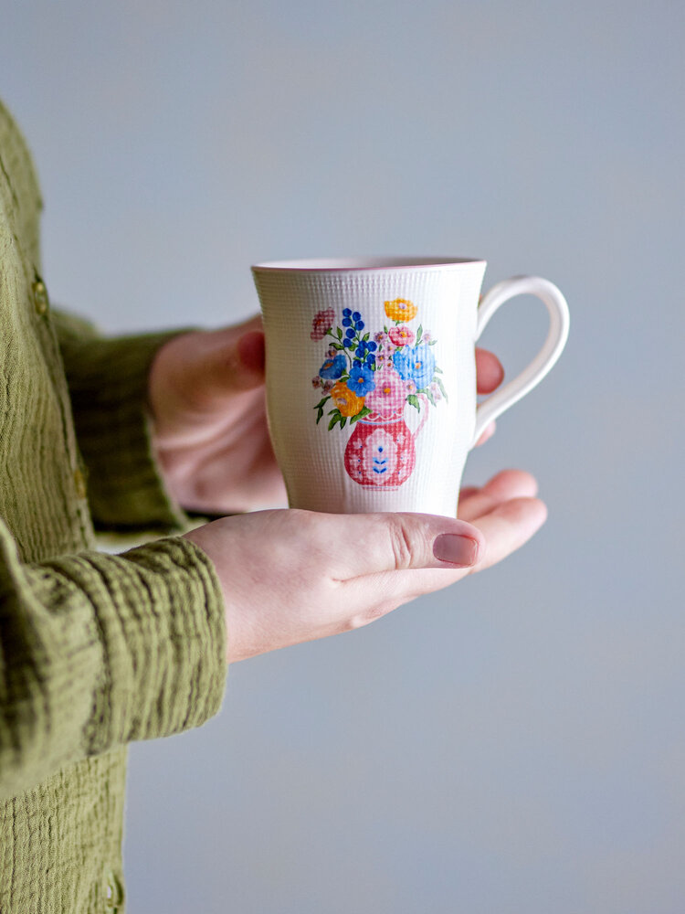 Bloomingville Ensemble de 6 tasses Dorothy roses - 82061690