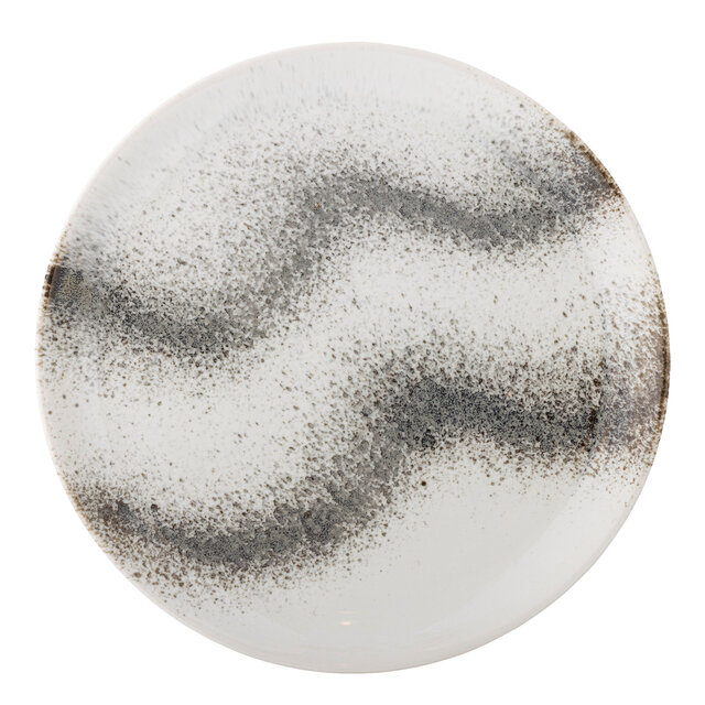 Bloomingville Paula borden Ø26,5cm grijs set van 4 stuks - 82061659 Bloomingville Paula borden Ø26,5cm grijs set van 4 stuks - 82061659