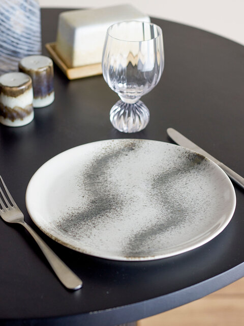 Bloomingville Platos Paula Ø26,5cm gris set de 4 piezas - 82061659 Bloomingville Platos Paula Ø26,5cm gris set de 4 piezas - 82061659