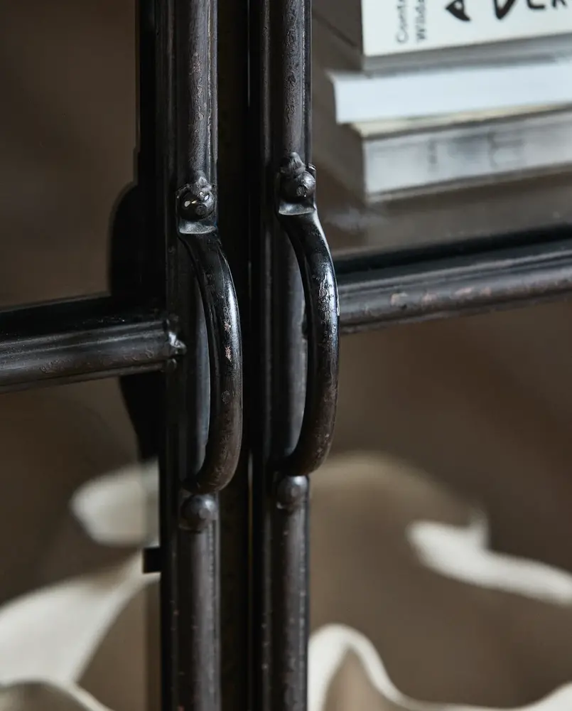 Nordal Armoire en fer forgé du centre-ville - noire