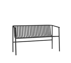 Hubsch Villa utendørs benk svart Hubsch Villa utendørs benk svart