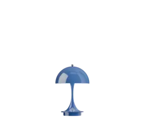 Louis Poulsen Panthella 160 portable table lamp opaque indigo blue