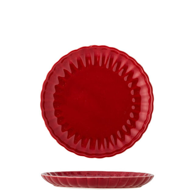 Bloomingville Latina borden Ø20cm rood set van 6 stuks - 82061930