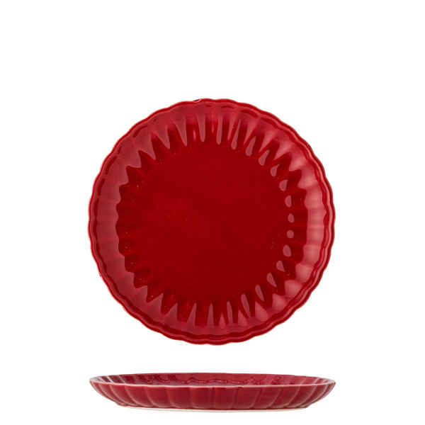 Bloomingville Latina borden Ø20cm rood set van 6 stuks - 82061930